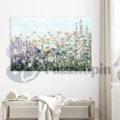 Stunning Wildflower Acrylic Canvas Flower Painting in Virginia